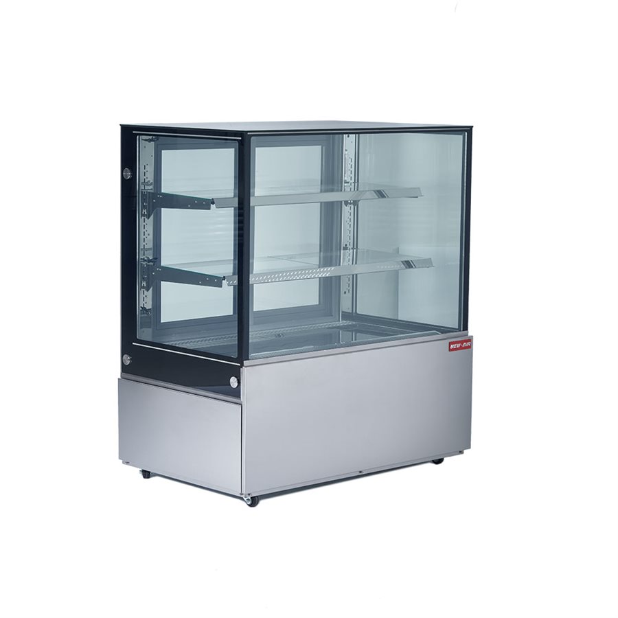 New Air Square Glass Refrigerated Display Case 47 X29 X54