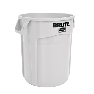 POUBELLE BRUTE 20 GAL BLANCHE